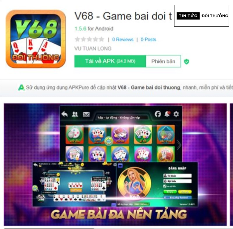 Hướng dẫn tải game V68 Club nhanh như chớp, cực đơn giản Hướng dẫn tải game V68 Club cho Android cực chi tiết